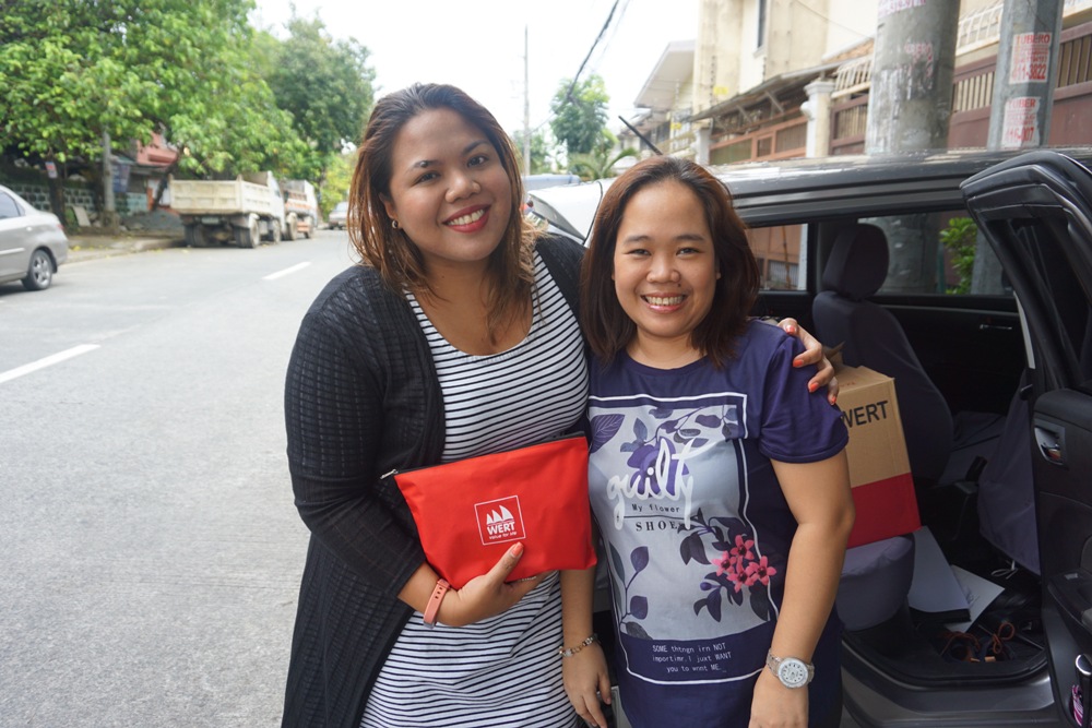 With Kaye Koo of SinagTala Foundation during turnover of vitamins and toys